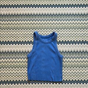 Aerie Blue Ribbed Tank Top